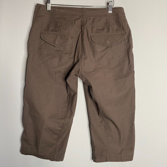 MEC Mountain Equipment Co-Op Brown Capri Cargo Ripstop Hiking Pants 6 - Picture 2 of 13